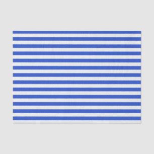 Royal Blue Combination Stripes by Shirley Taylor Seidenpapier