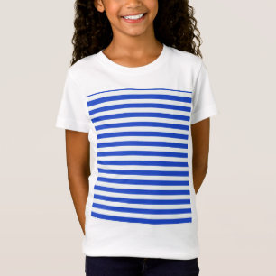 Royal Blue Combination Stripes by Shirley Taylor T-Shirt