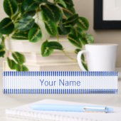 Royal Blue Combination Stripes Namensplakette