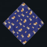 Royal Blue Corgi Bandana Halstuch<br><div class="desc">Royal Blue Corgi Bandana</div>