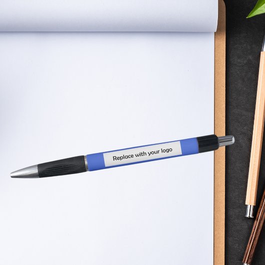 Royal Blue Corporate Business Logo Kugelschreiber