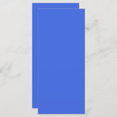 Royal Blue Customizable Flat Menu Menükarte (Vorne/Hinten)