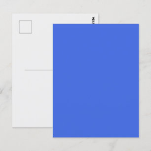 Royal Blue Customizable Postcard Postkarte