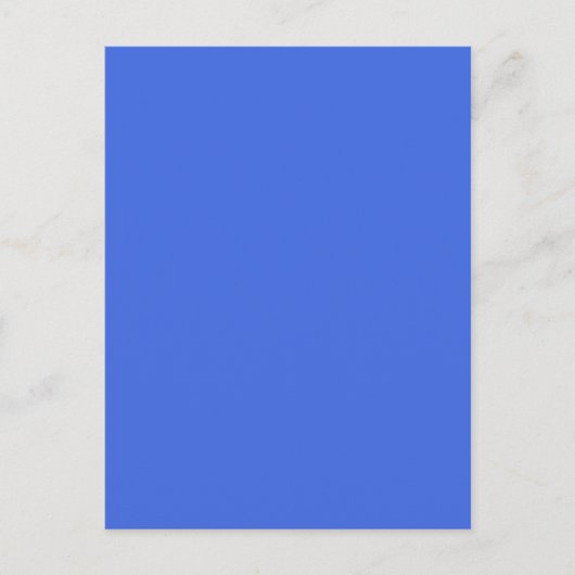 Royal Blue Customizable Postcard Postkarte (Vorderseite)