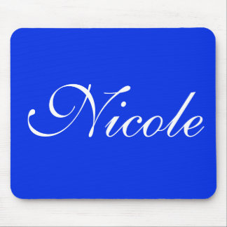 Royal Blue Customized Name Mousepad