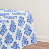 Royal Blue Damask Tischdecke (Beispiel)