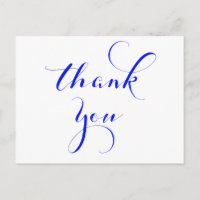 Royal Blue danke Postkarten