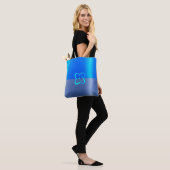 Royal Blue & Dark Blue Metallic Effect Chic Tasche (Am Model)