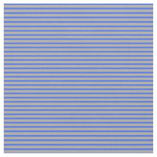 Royal Blue & Dark Gray farbige Streifen Stoff (Nahaufnahme)