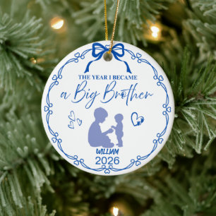 Royal Blue Das Jahr, in dem ich ein großer Bruder Keramik Ornament