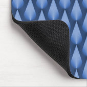 Royal Blue Dazzling Raindrops Mousepad (Ecke)