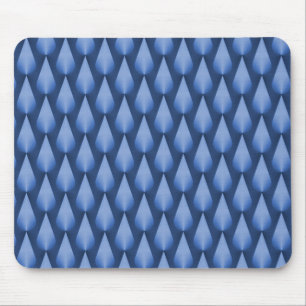Royal Blue Dazzling Raindrops Mousepad