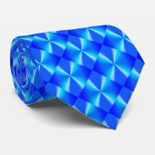 Royal Blue Diamond Pattern Krawatte (Gerollt)