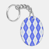 Royal blue diamond pattern schlüsselanhänger (Vorderseite links)
