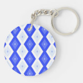 Royal blue diamond pattern schlüsselanhänger (Rückseite)