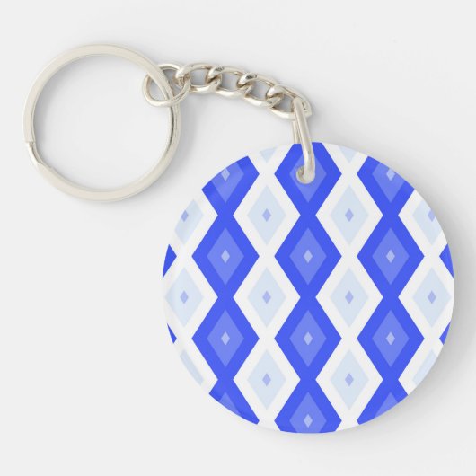 Royal blue diamond pattern schlüsselanhänger (Vorderseite)