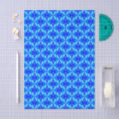 Royal Blue Diamond Pattern Seidenpapier (Handwerk)