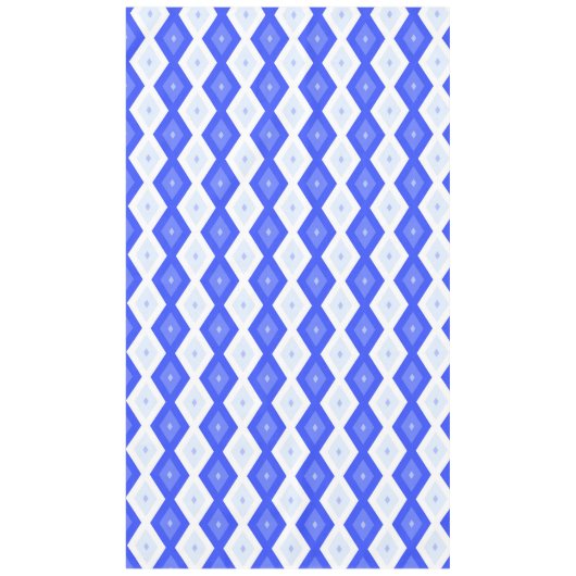 Royal blue diamond pattern tischdecke (Vorderseite)