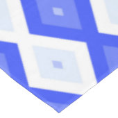 Royal blue diamond pattern tischdecke (Schrägansicht)