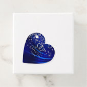 Royal Blue Diamonds Hearts Stars Wedding Geschenkanhänger (Beispiel)
