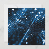 Royal Blue Diamonds Hochzeitseinladung Einladung (Rückseite)