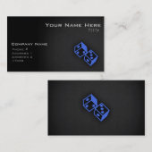 Royal Blue Dice Visitenkarte (Vorne/Hinten)