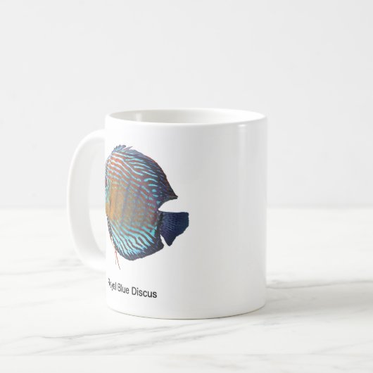 Royal Blue Discus Kaffeetasse (Vorderseite Links)
