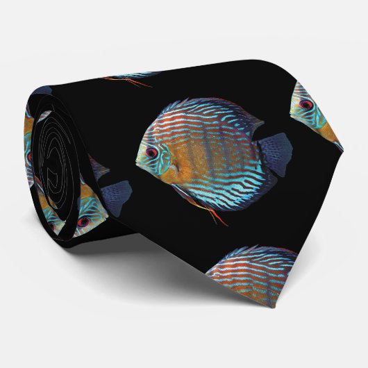 Royal Blue Discus Krawatte (Gerollt)