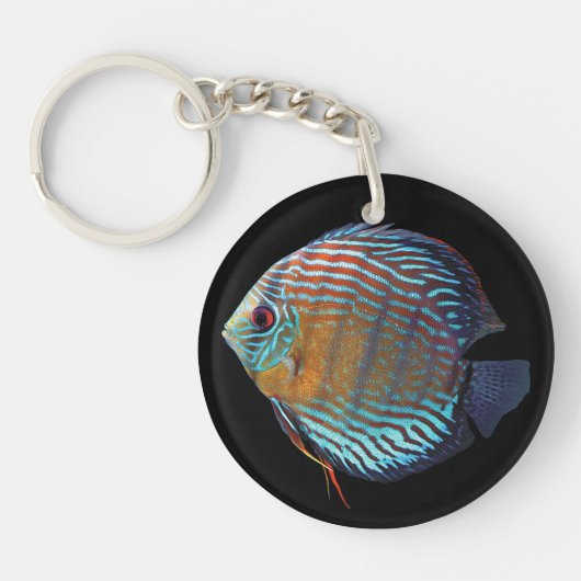 Royal Blue Discus Schlüsselanhänger (Vorderseite)