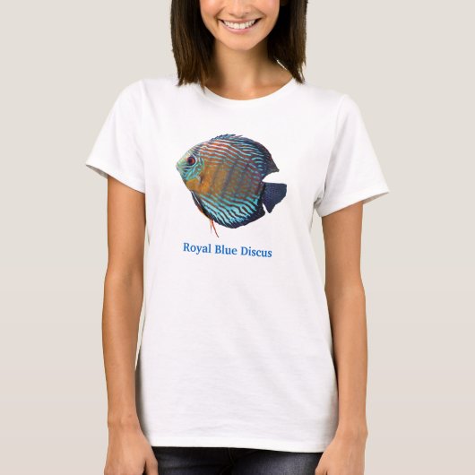 Royal Blue Discus T-Shirt (Vorderseite)