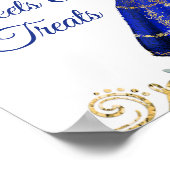 Royal Blue Dress Quinceñera Süßigkeiten & Leckerei Poster (Ecke)