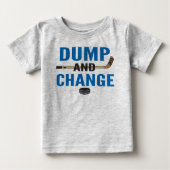 Royal Blue Dump and Change Hockey Baby Baby T-shirt (Vorderseite)