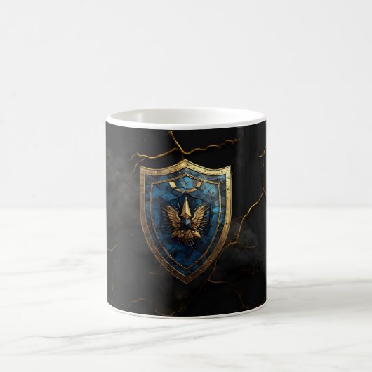 Royal Blue Eagle Crest Gaming    Kaffeetasse (Mittel)
