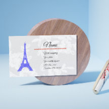 Royal Blue Eiffel Tower on Lace