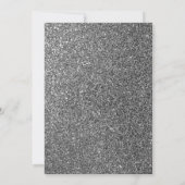 Royal Blue Elegant Wedding Empfang Einladung (Rückseite)