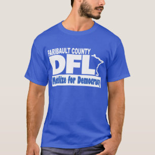 Royal Blue Faribault Co. DFL T - Shirt (100% Baumw