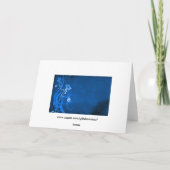 Royal Blue Floral Happy Birthday Card Karte (Rückseite)