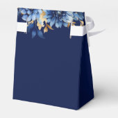 Royal Blue Floral Quinceañera Butterfliegen Geschenkschachtel (Rückseite)