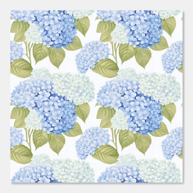 Royal Blue Florals Tapete (Vorderseite)