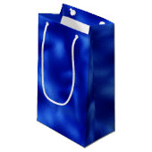 Royal Blue Foil Hanukkah Kleine Geschenktüte (Vorderseite Schrägansicht)