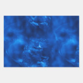 Royal Blue Foil Hanukkah Wrapping Paper Sheets Geschenkpapier Set (Vorderseite 3)