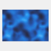 Royal Blue Foil Hanukkah Wrapping Paper Sheets Geschenkpapier Set (Vorderseite 2)