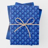 Royal Blue Foil Hanukkah Wrapping Paper Sheets Geschenkpapier Set (Beispiel)