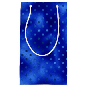 Royal Blue Foil Polka Dot Hanukkah Kleine Geschenktüte
