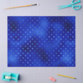 Royal Blue Foil Polka Dot Hanukkah Tissue Paper Seidenpapier (Basteln)