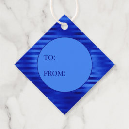 Royal Blue Foil Streifen bis Hanukkah Geschenkanhänger