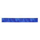 Royal Blue Foil Striping Hanukkah Satin Ribbon Satinband (Vorderseite)
