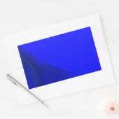 Royal Blue Fraktal Background Rectangle Aufkleber (Umschlag)