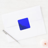 Royal Blue Fraktal Background Square Aufkleber (Umschlag)