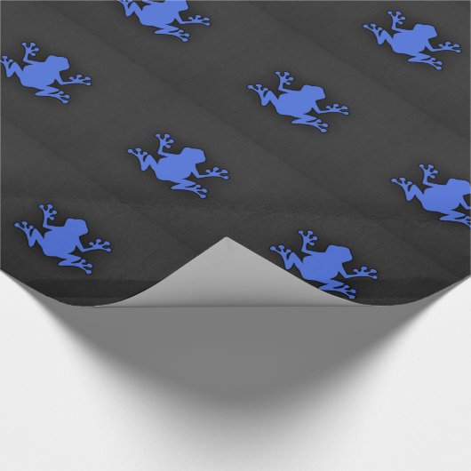Royal Blue Frog Geschenkpapier (Ecke)